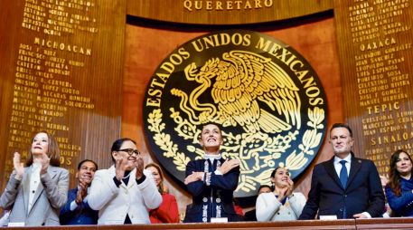 La Presidenta afirma que México no aceptará presiones externas ni cederá soberanía ante otros países. EL UNIVERSAL