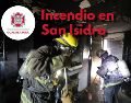 El fuego fue extinguido con agua a presión, sin embargo, alcanzó a consumir varios objetos del lugar y desgastar techos y paredes. ESPECIAL / FACEBOOK Protección Civil y Bomberos Guadalajara