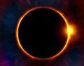 El eclipse solar anular de febrero permitirá ver el llamado “Anillo de Fuego”, un fenómeno que ocurre cuando la Luna no cubre por completo al Sol. CANVA