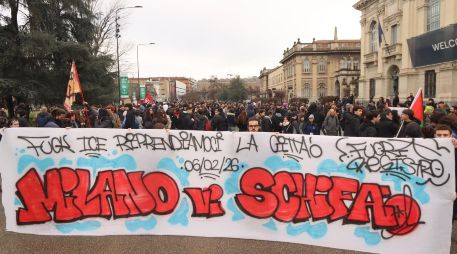 Anteriormente el ministro del Interior italiano, Matteo Piantedosi, se reunió con un embajador de EU en Italia, para preparar el despliegue del ICE en Milán. EFE/P. Salmoirago