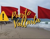 Así serán las condiciones del mar en Puerto Vallarta este fin de semana. ESPECIAL / FACEBOOK Protección Civil y Bomberos Puerto Vallarta