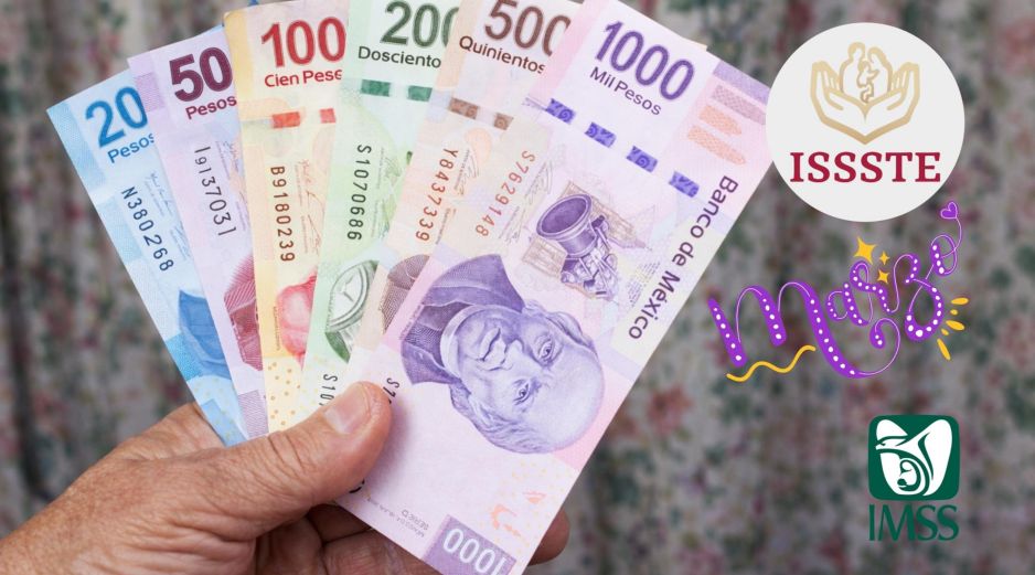 Algunos adultos mayores recibirán en marzo el pago bimestral de la Pensión Bienestar y su pensión mensual del IMSS o ISSSTE. ESPECIAL / CANVA