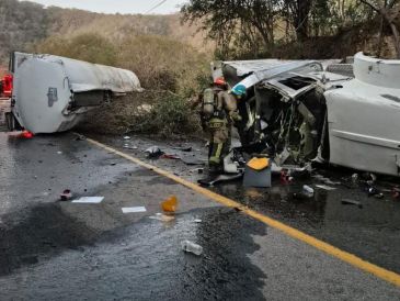 El incidente ocurrió a la altura del kilómetro 65, cerca de la localidad de Chamela, en el municipio de La Barca. ESPECIAL