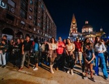 En la zona del Santuario se exhibieron vehículos clásicos de colección y se presentaron espectáculos de videomapping interactivo. ESPECIAL / Ayuntamiento de Guadalajara