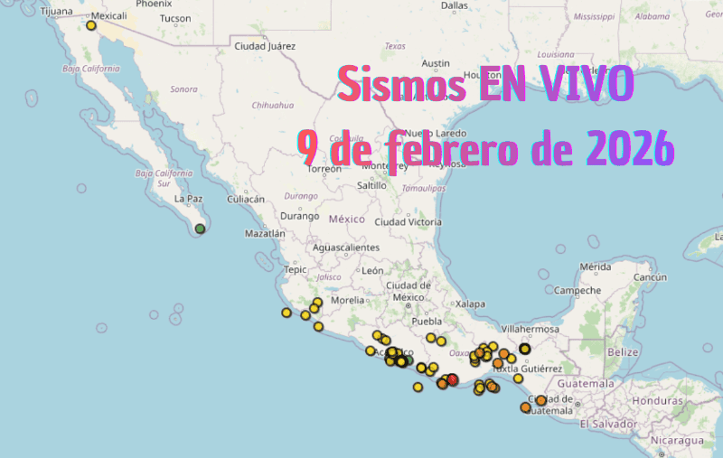 &nbsp;Monitoreo EN VIVO de los temblores en México. ESPECIAL / SSN