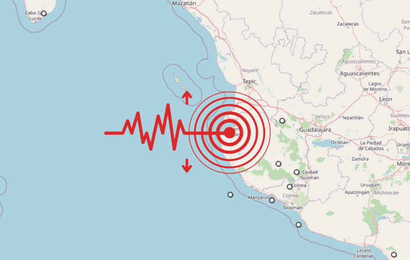 &nbsp;Sismo en Jalisco. ESPECIAL / SSN