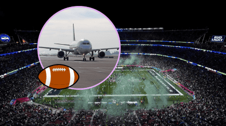 Flightradar24 reportó que cinco aeropuertos del Área de la Bahía experimentaron un aumento del mil 136% en las salidas de aviones privados después del partido. EL INFORMADOR / ARCHIVO / AP / G. A. Vázquez