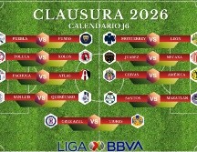 La Liga MX continúa con la actividad del Torneo Clausura 2026 con la disputa de la Jornada 6. ESPECIAL / IMAGO7 y CANVA