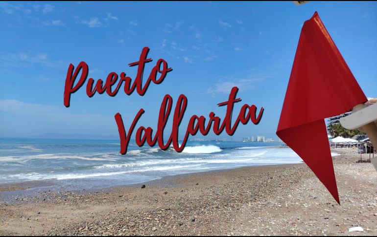 Así se encuentran las playas de Puerto Vallarta este lunes 9 de febrero de 2026. ESPECIAL / FACEBOOK Protección Civil y Bomberos Puerto Vallarta