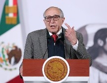 En la conferencia de la Presidenta Claudia Sheinbaum, el funcionario recordó que el sarampión es una de las enfermedades virales con mayor índice de transmisibilidad. EFE / M. Guzmán