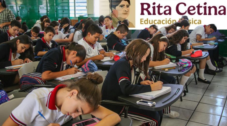 La Beca Rita Cetina tiene como objetivo respaldar la permanencia escolar y disminuir la carga económica de los hogares. ESPECIAL / EL INFORMADOR y CANVA