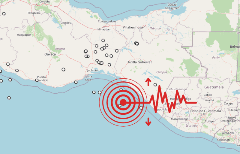 &nbsp;Sismo en Chiapas. ESPECIAL / SSN