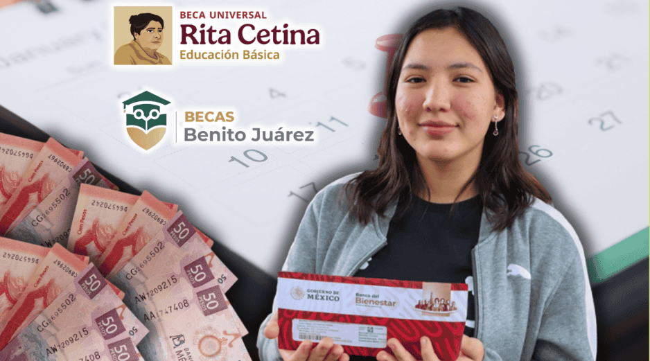 Un atraso en la dispersión de los recursos económicos de las becas Benito Juárez y Rita Cetina ya se ha registrado en ocasiones anteriores. ESPECIAL/Programas para el Bienestar/Canva