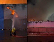 Hasta el momento, autoridades informaron que no se reportan personas lesionadas y que la situación se encuentra controlada. ESPECIAL / FACEBOOK Departamento de Bomberos de Hermosillo