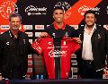 Agustín Rodríguez se mostró conmovido por el recibimiento y la importancia del reto que representa llegar a la Liga MX. CORTESÍA/ ATLAS FC.