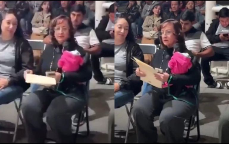 La difusión de un video en redes sociales desató polémica en Ocotlán, Jalisco luego de que se observara a una funcionaria municipal interactuando con un ejemplar de fauna silvestre en un evento público. ESPECIAL