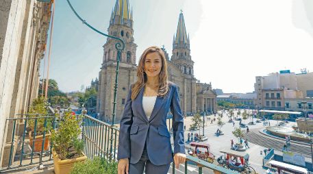 Verónica Delgadillo expuso los alcances del programa de vivienda para los jóvenes y las estrategias de rehabilitación de espacios públicos en Guadalajara. Será un año récord en inversión. EL INFORMADOR/ A. Navarro