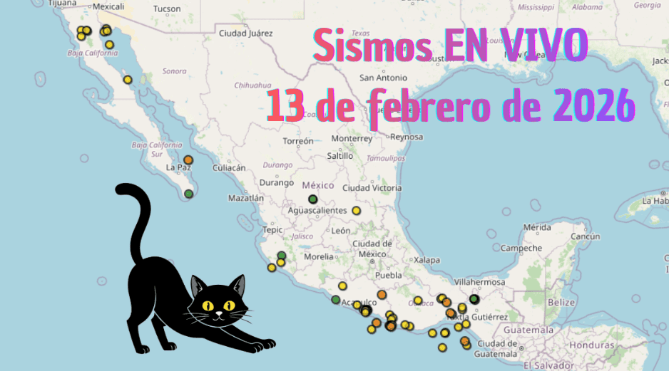 EN VIVO | Sismos en México | Viernes 13 de febrero. ESPECIAL / SSN