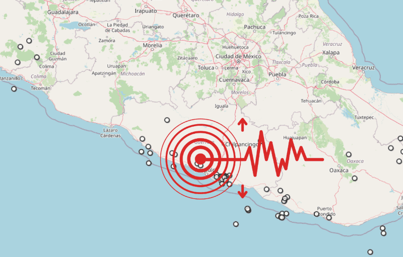 Sismo en Guerrero. ESPECIAL / SSN&nbsp;