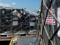 La diplomática no detalló qué tipos de medicamentos llegaron al país. EFE/ @usembassyve