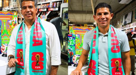 Pável Pardo y Jonny Magallón, referentes del América y Chivas, en el marco de una activación del Mundial, dieron sus últimas opiniones de sus antiguos equipos antes del Clásico Nacional. EL INFORMADOR / J. Acosta