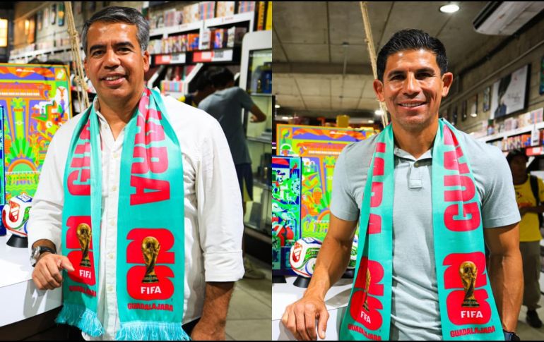 Pável Pardo y Jonny Magallón, referentes del América y Chivas, en el marco de una activación del Mundial, dieron sus últimas opiniones de sus antiguos equipos antes del Clásico Nacional. EL INFORMADOR / J. Acosta