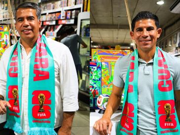 Pável Pardo y Jonny Magallón, referentes del América y Chivas, en el marco de una activación del Mundial, dieron sus últimas opiniones de sus antiguos equipos antes del Clásico Nacional. EL INFORMADOR / J. Acosta