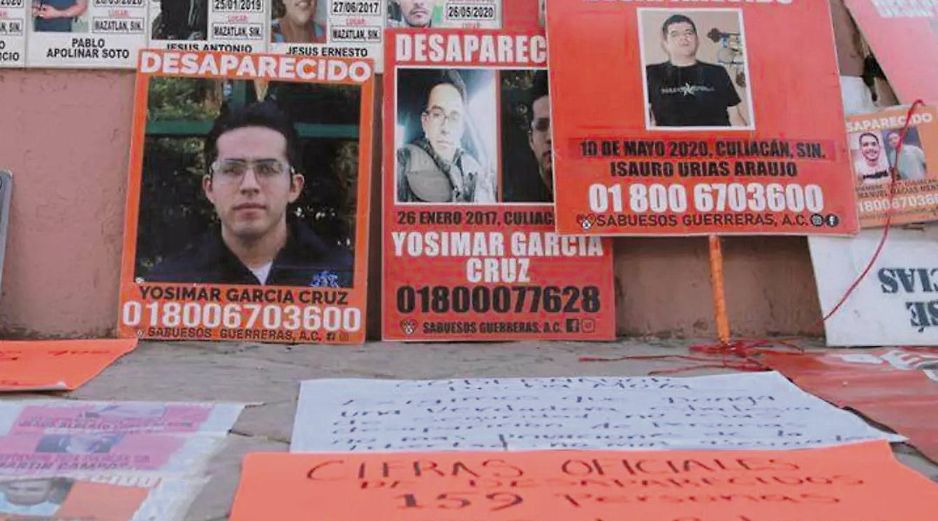 Más de 200 fichas con rostros de personas sin localizar fueron colocadas en el centro de Culiacán ESPECIAL
