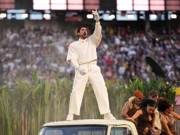 El show de Bad Bunny en el medio tiempo fue cuestionado por sectores conservadores. AP/ARCHIVO