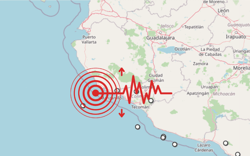 &nbsp;Sismo en Jalisco. ESPECIAL / SSN