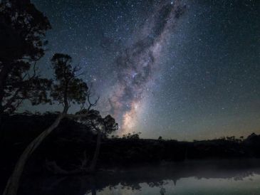 El núcleo galáctico no es visible todo el año, ya que su posición cambia según la latitud y la estación. CANVA