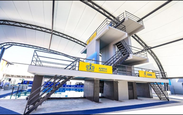 Este miércoles 18 de febrero se inauguró la lonaria en la fosa de clavados de CODE Alcalde. EL INFORMADOR / A. Navarro