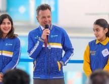 Pablo Lemus, Gobernador del Estado, indicó que la construcción del Polideportivo de Puerto Vallarta tiene la firme intención de facilitar a los deportistas una mejor preparación. EL INFORMADOR / A. Navarro