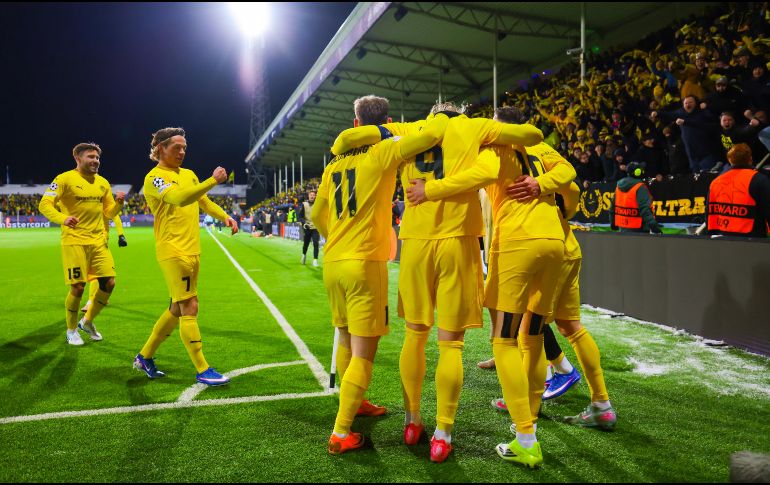 El Bodo/Glimt dio la mayor sorpresa en la ida de los Playoffs de la Champions League al vencer 3-1 en casa al Inter. EFE/ T. ANDERSEN.