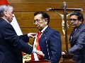 José María Balcázar juró este miércoles como nuevo presidente interino de Perú. EFE/ Congreso de Perú