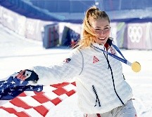 Mikaela Shiffrin conquistó el tercer oro olímpico de su carrera. EFE