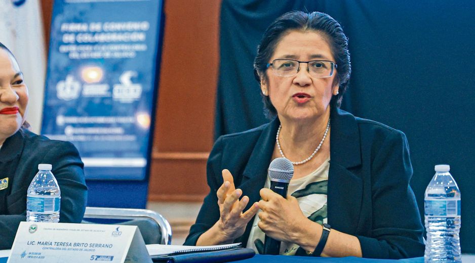 La contralora María Teresa Brito detalló las funciones del sistema IRIS. EL INFORMADOR/J. Acosta