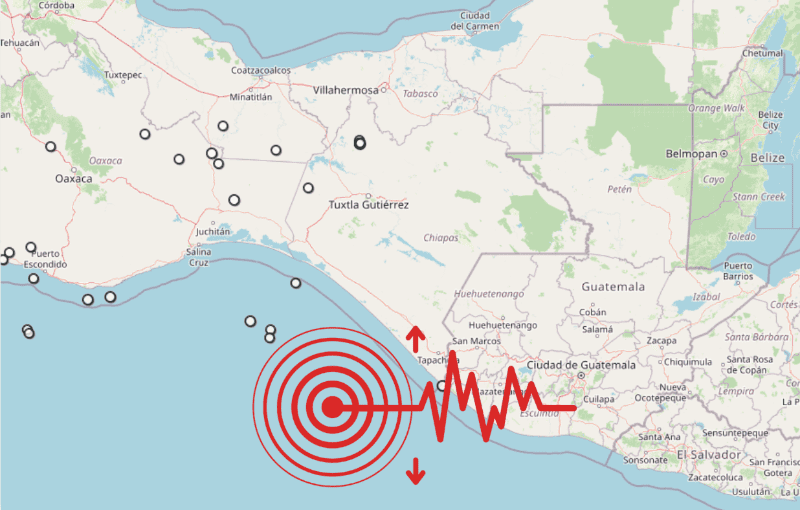 &nbsp;Sismo en Chiapas. ESPECIAL / SSN
