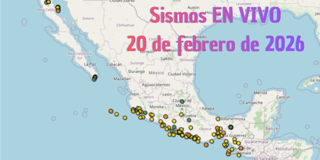 Temblor HOY | EN VIVO | Sismos en M&eacute;xico | Viernes 20 de febrero de 2026