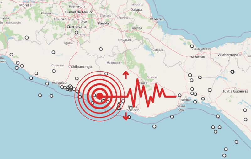 &nbsp;Sismo en Guerrero. ESPECIAL / SSN