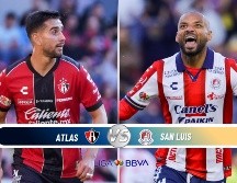 Atlas y San Luis se enfrentan en el Estadio Jalisco este sábado. ESPECIAL / IMAGO7 y CANVA