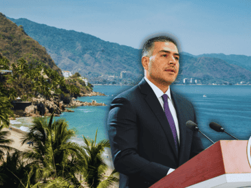 García Harfuch reiteró que la UIF lleva el caso del resort en Puerto Vallarta con la FGR. EFE / ESPECIAL / CANVA