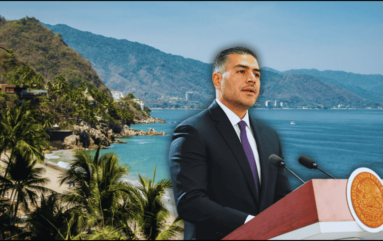 García Harfuch reiteró que la UIF lleva el caso del resort en Puerto Vallarta con la FGR. EFE / ESPECIAL / CANVA