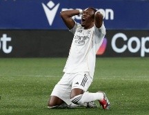 El Osasuna no se achicó en su territorio y al 90’, un pase filtrado para Raúl García acabó en las redes y, aunque fue señalado por fuera de lugar, el VAR sentenció el gol y la derrota madrileña. EFE / J. Diges