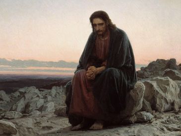 En el momento de iniciar su ministerio público, Jesús tuvo que desenmascarar y rechazar las falsas imágenes de Mesías que le proponía el tentador. WIKIPEDIA/«Cristo en el desierto», de Iván Kramskoy