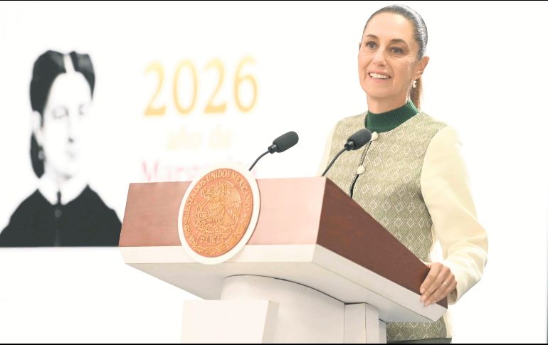 La Presidenta solicitó a la población reportar cualquier bloqueo o acto de violencia ante las autoridades. EL UNIVERSAL