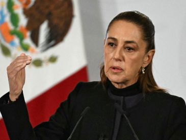 Claudia Sheinbaum, en "La Mañanera del pueblo". AFP / Y. Cortez