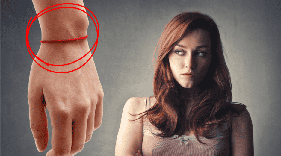 El uso de un hilo o pulsera roja está relacionado con antiguas creencias espirituales.  CANVA