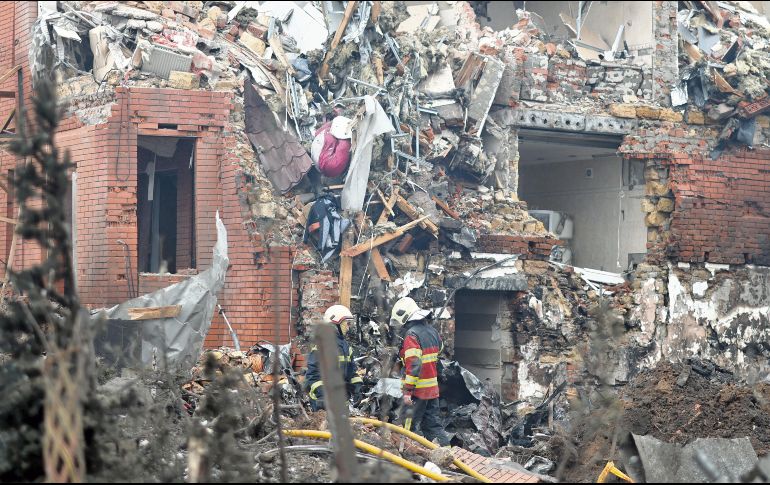 Edificios, infraestructura y sitios culturales en Ucrania han quedado devastados, tras años de ataques durante la invasión de Rusia. AFP