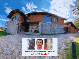 Casa en Tapalpa, Jalisco, donde presuntamente habitaba 